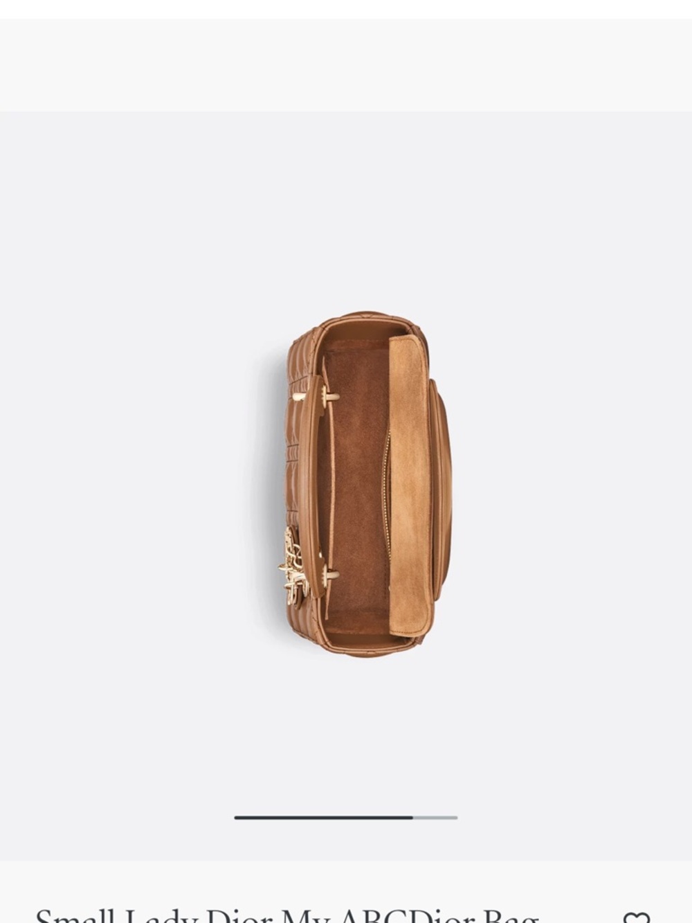 Dior Small Lady Dior MyABC Satchel in Tan Leather with Gold Hardware - Picture 6 of 14